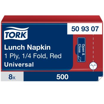 Tork Lunch szalvéta, piros