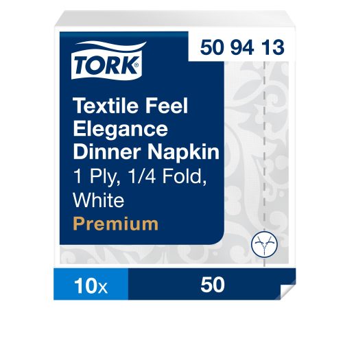 Tork Premium Textile Feel Elegance Dinner szalvéta 