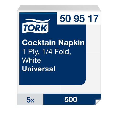 Tork fehér koktélszalvéta