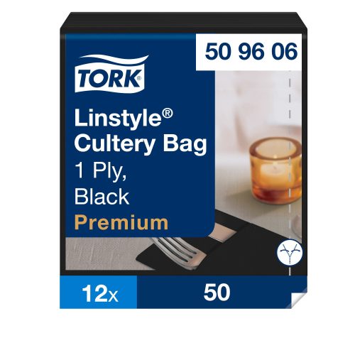Tork LinStyle® fekete szervizszalvéta