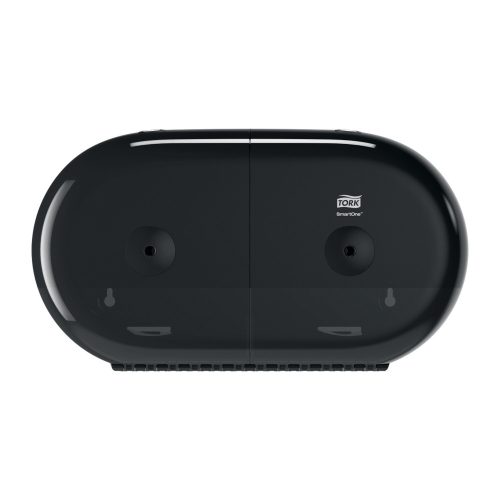 Tork SmartOne Mini duplatekercses toalettpapír adagoló (fekete) T9